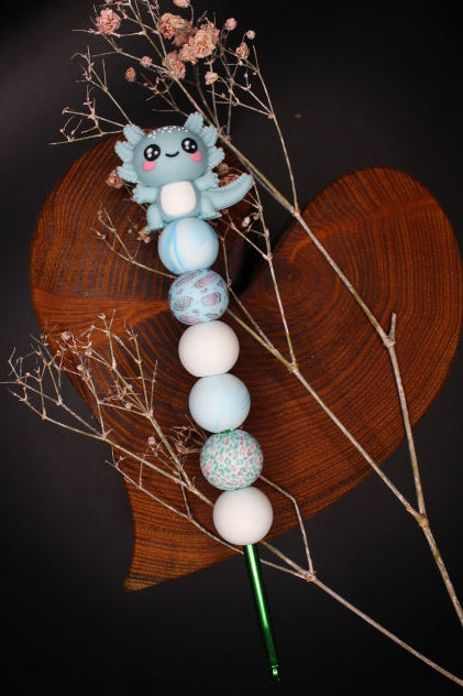 Häkelnadel - Axolotl Blau