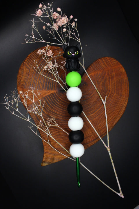 Häkelnadel - Schwarze Katze